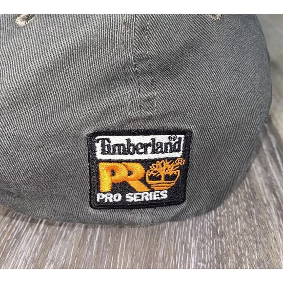 Timberland Pro Series Boot Outlet Gray Yellow Adjustable Baseball Hat Cap - Picture 5 of 12